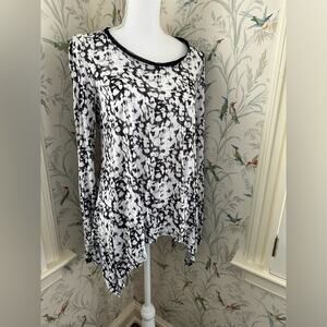 Simply Vera asymmetrical long sleeves women’s blouse